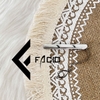 Kẹp cà vạt họa tiết Facio Shop kim loại trắng AT01