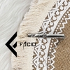 Kẹp cà vạt họa tiết Facio Shop kim loại trắng AT01