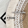 Kẹp cà vạt họa tiết Facio Shop kim loại trắng AT01