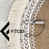 Kẹp cà vạt họa tiết Facio Shop kim loại trắng AT01