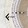 Kẹp cà vạt họa tiết Facio Shop kim loại trắng AT01