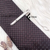 Kẹp cà vạt họa tiết Facio Shop kim loại trắng AT01