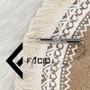 Kẹp cà vạt họa tiết Facio Shop kim loại trắng AT01