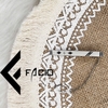 Kẹp cà vạt họa tiết Facio Shop kim loại trắng AT01