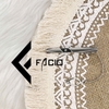 Kẹp cà vạt họa tiết Facio Shop kim loại trắng AT01