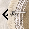 Kẹp cà vạt họa tiết Facio Shop kim loại trắng AT01