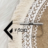 Kẹp cà vạt họa tiết Facio Shop kim loại trắng AT01