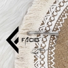 Kẹp cà vạt họa tiết Facio Shop kim loại trắng AT01