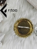Kẹp cà vạt họa tiết Facio Shop kim loại trắng AT01