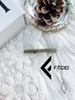 Kẹp cà vạt họa tiết Facio Shop kim loại trắng AT01