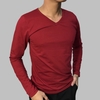 Áo thun nam tay dài cổ tim W02