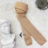 Cà vạt len tự thắt đầu bằng C023 kem