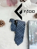 Cà vạt nam họa tiết thắt sẵn Facio Shop bản lớn C0020