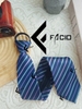 Cà vạt nam họa tiết thắt sẵn Facio Shop bản lớn C0020