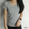 Áo thun tay ngắn cổ tim nữ V06