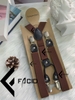 Dây đai quần chữ Y 4 kẹp Facio Shop bản 2.5cm M07