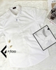 Áo sơ mi nam Facio Shop lụa trơn tay ngắn cổ trụ S04