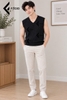 Áo gile len Facio Shop unisex cổ tim dáng ôm Hàn Quốc T001