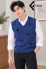 Áo gile len Facio Shop unisex cổ tim dáng ôm Hàn Quốc T001