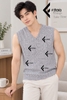 Áo gile len Facio Shop unisex cổ tim dáng ôm Hàn Quốc T001