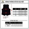 Áo gile nữ cổ vest 3 nút yếm hở lưng Z17