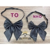 Nơ bướm nữ phi bóng Facio Shop đuôi dài thắt sẵn X03
