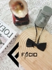 Nơ đeo cổ nam Facio Shop phi bóng thắt sẵn X05