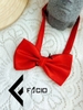 Nơ đeo cổ nam Facio Shop poly dệt caro nhỏ thắt sẵn X21