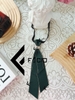 Nơ đeo cổ nữ Facio Shop poly đính vòng thắt sẵn đuôi dài X26