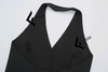 Áo gile nữ cổ vest 3 nút yếm hở lưng Z17