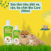 Sữa tắm Bio Care dành cho Chó/Mèo ve rận, bò chét 200ml