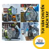 Túi vận chuyển xách tay mặt trong suốt in dấu chân 42*30*25cm