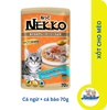 Pate Nekko cho mèo dạng sốt và thạch đủ vị - Gói 70gr