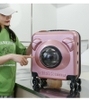 Vali kéo du lịch dành cho Thú cưng hình vuông mặt gấu 40*21*45cm