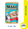 Pate Nekko cho mèo dạng sốt và thạch đủ vị - Gói 70gr