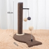 Cột cào đế con cá kèm cục bông lò xo 40*40cm