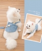 Spet Yếm vải bò kèm dây dắt - L