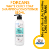 Sữa tắm chó/mèo lông xoăn trắng Forcans White Curly Coat 550ml