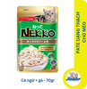 Pate Nekko cho mèo dạng sốt và thạch đủ vị - Gói 70gr