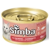 Pate Simba cho mèo vị cá hồi và tôm lon 85g