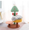 Cột cào 2 tầng người tuyết xanh 40*40*70cm - Nhà cây leo trèo cho Mèo