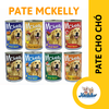 Pate Mckelly cho chó làm từ thịt tươi lon 400g 8 Vị thơm ngon