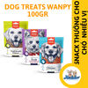 Snack thưởng cho chó Dog Treats nhiều vị WANPY - 100gr