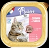 Thức ăn Pate cho mèo PLAISIR vị Gà, Cá ngừ, Cá hồi 100gr