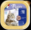 Thức ăn Pate cho mèo PLAISIR vị Gà, Cá ngừ, Cá hồi 100gr