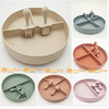 set-khay-an-dam-silicon-kem-thia-dia-han-hong-hd