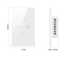 Công tắc Đèn - Quạt Wifi Tuya - Không Viền