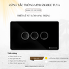Công tắc thông minh LutaSmart nút lõm Zigbee - Tuya - 3 Nút- Đen