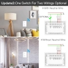 Công tắc thông minh không dây N/ L+N “2 in 1” thế hệ mới – Zigbee – Tuya - 2 Nút