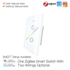 Công tắc thông minh không dây N/ L+N “2 in 1” thế hệ mới – Zigbee – Tuya - 2 Nút